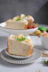 slice of cake in a plate