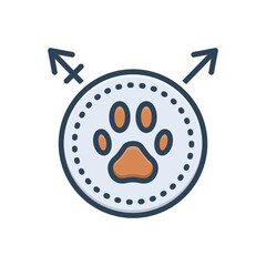 Color illustration icon for Beastiality