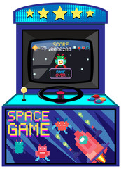 Arcade game machine isolated