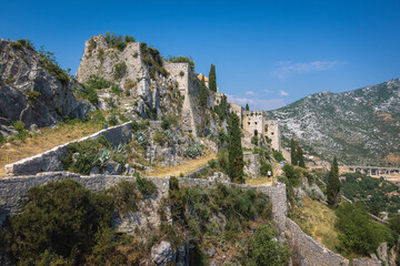 Fototapeta na wymiar View to the old Kliss fortress