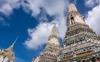 Historical Wat Arun in downtown Bangkok Thailand