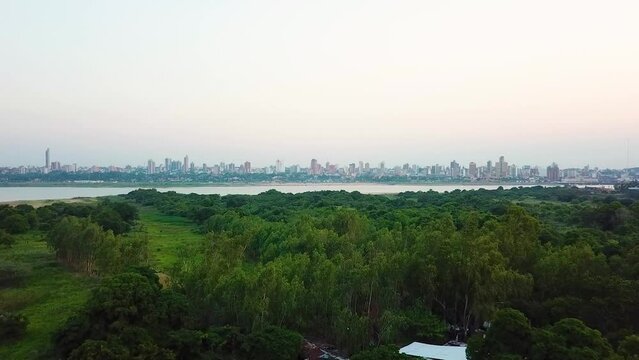 Drone in. Asunci&oacute;n Paraguay bay 2