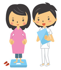 妊娠　妊婦　マタニティ　三頭身