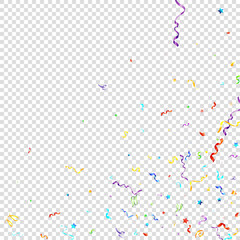 Color serpentine carnival red spiral ribbon curly