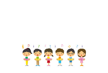 Obraz premium 人 三頭身 イラスト