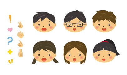 人　三頭身　イラスト