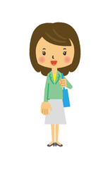 人　三頭身　イラスト