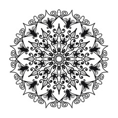 Mandalas for coloring book. Decorative round ornaments.