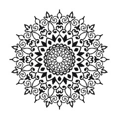 Mandalas for coloring book. Decorative round ornaments.