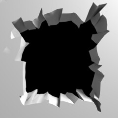 Exploding wall with free area on center