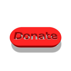 Help Button, Red Donate Icon