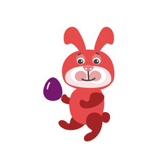 Happy Easter bunny cartoon design elements 