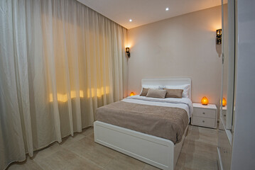 Interior design of bedroom in house