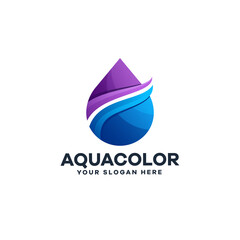 Water Gradient Logo