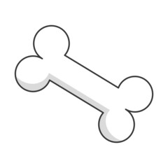 bone flat icon