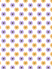 Spring pattern of flowers. Background from colorful flowers.