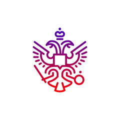 Simple Russian  eagle logo