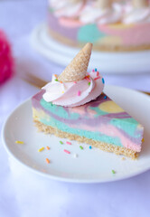 Unicorn cheesecake