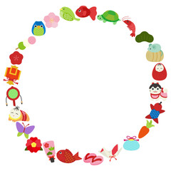 吊るし雛の飾りのフレーム