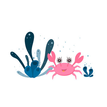 recommend clip art: Cute cartoon crab