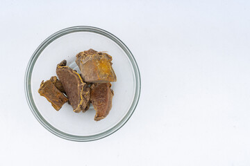 Amba Haldi - kasturi haldi - Curcuma Aromatica - Wild Turmeric over isolated white background (For creative use)