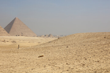 The Pyramids and the desert