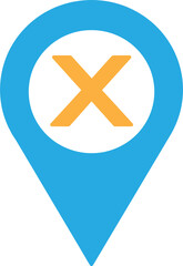 Location pin icon sign symbol design