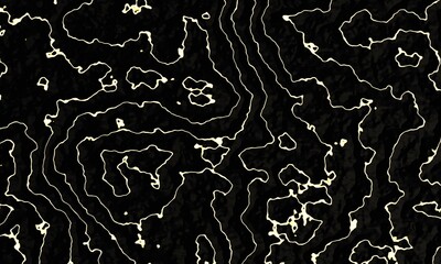 3d rendering of an abstract background in the form of a cracked stone with a microwave. Unusual glowing background