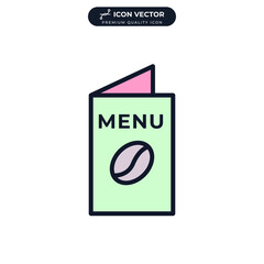 menu icon symbol template for graphic and web design collection logo vector illustration