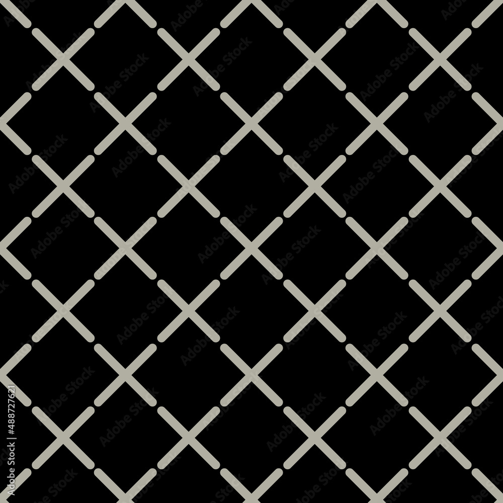 Poster tiny crosses vector seamless repeat pattern print background