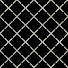 Tiny crosses vector seamless repeat pattern print background