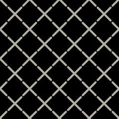 Tiny crosses vector seamless repeat pattern print background