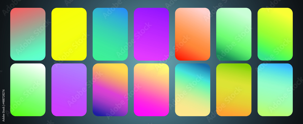Poster set of vector eps 10 illustration gradient background texture