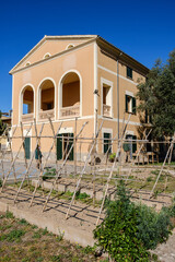 view of the main building Fundació Natzaret, Palma Mallorca, Balearic Islands, Spain