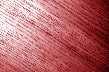 Oak bard pattern and texture as background in red tone.