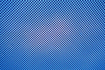 Dots on blue glass abstract pattern.