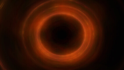 Bright abstract background with leaks. Blurred lighting tunnel. Magic portal. Vivid sphere lens