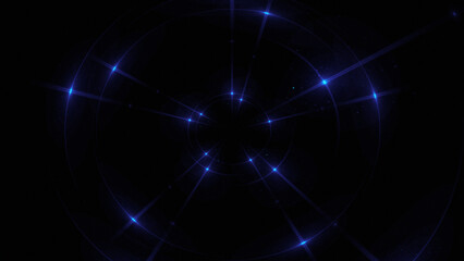 Bright abstract background with leaks. Lighting tunnel. Magic portal. Vivid sphere lens