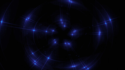 Bright abstract background with leaks. Lighting tunnel. Magic portal. Vivid sphere lens