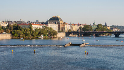 Obraz premium view from charles bridge