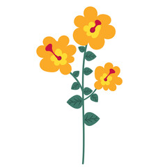 flower, flat design, on white background isolated vector