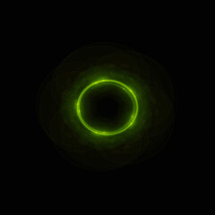 Bright abstract background with leaks. Lighting tunnel. Magic portal. Vivid sphere lens