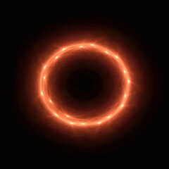 Bright abstract background with leaks. Lighting tunnel. Magic portal. Vivid sphere lens