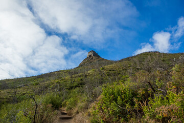 Lions Head with Blue Sky. Cape Town, South Africa
