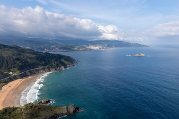 Obraz premium Izaro Island from Mount Ogoño