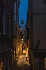 Venice, Italy, by Night, Venetian streets during the night