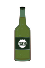 green beer bottle