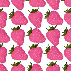 Fruit seamless strawberry pattern for fabrics and textiles and packaging and gifts and cards and linens