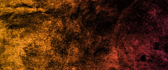 red cement wall with dark texture and banner background, Scary red wall for background. red wall scratches, red marble texture and background for design, grunge background with copy space for text, 