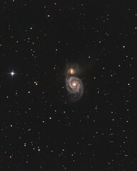 Obraz na płótnie Canvas M51 Whirlpool Galaxy